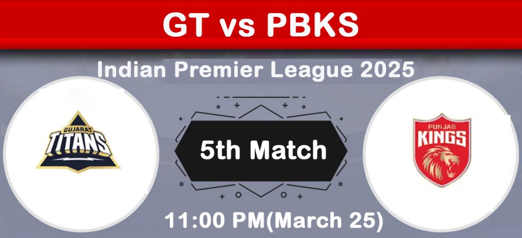 GT vs PBKS