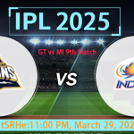 GT vs MI, 9th Match
