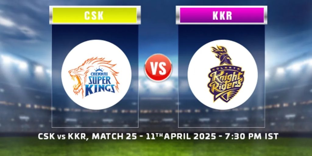CSK vs KKR.